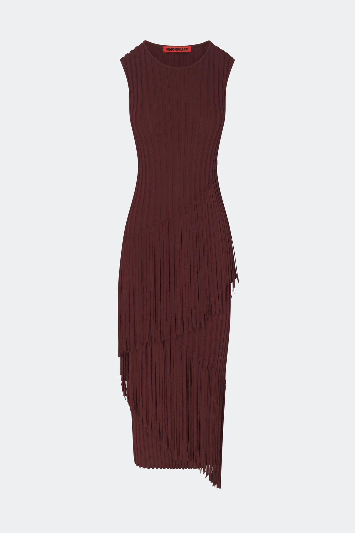 Spiral Knit Dress | Simon Miller Choco Brown