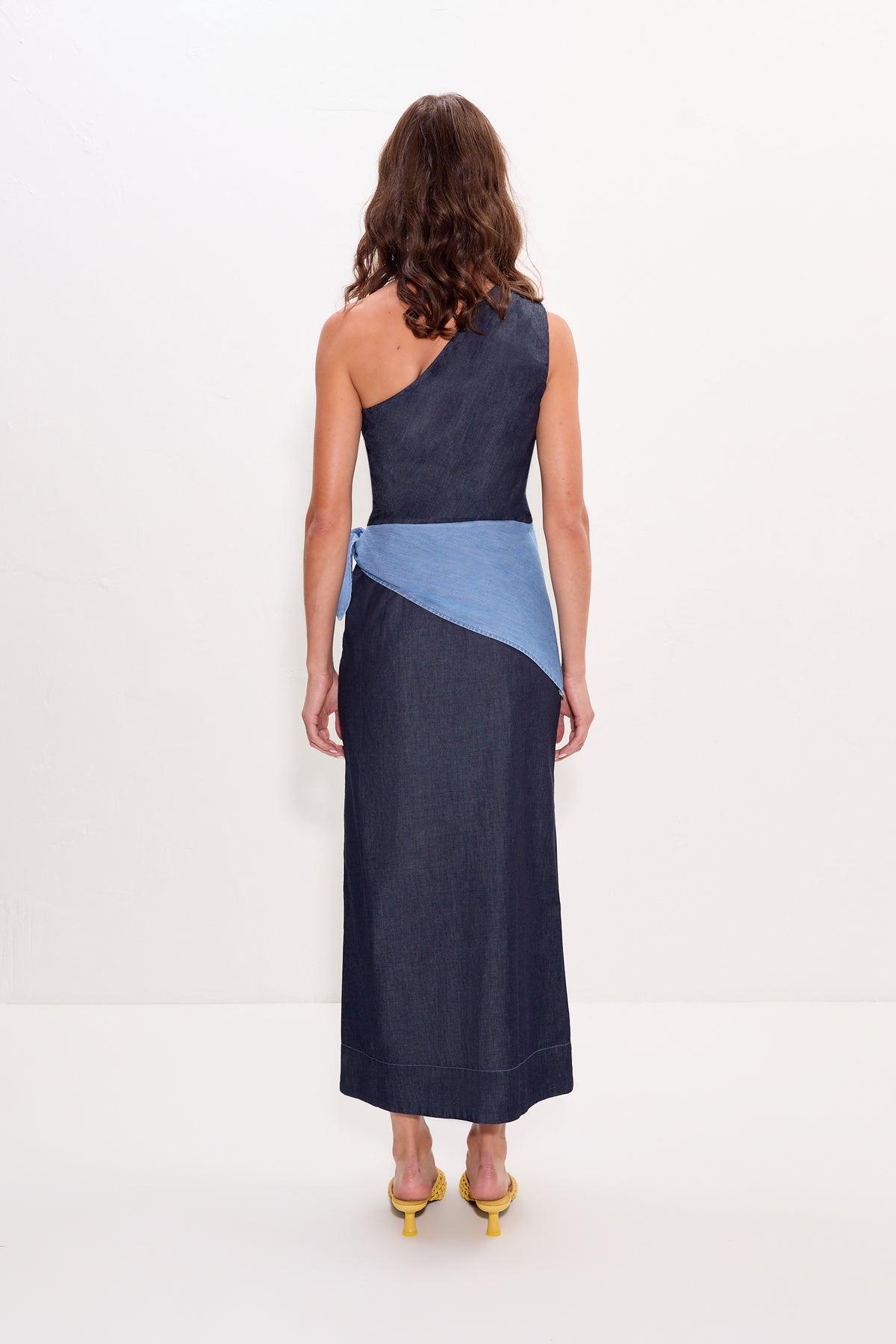 Belem Chambray Midi Dress | Simon Miller Indigo Combo