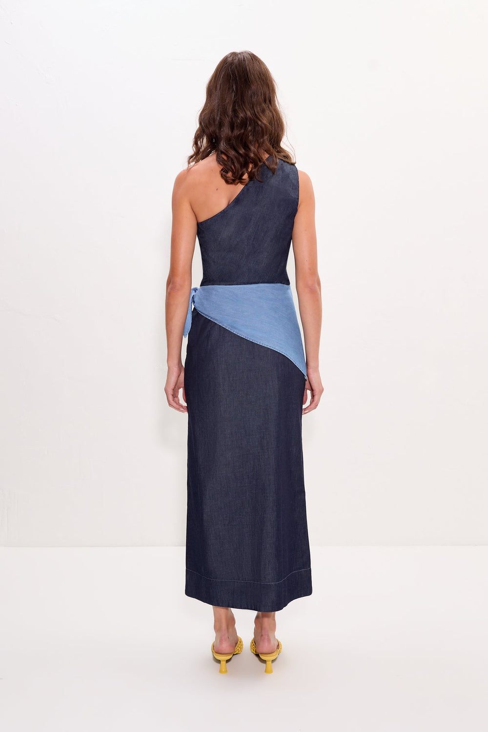 Belem Chambray Midi Dress | Simon Miller Indigo Combo