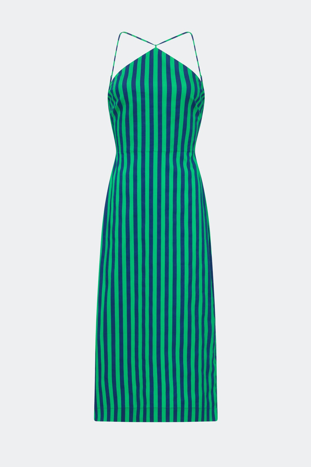 Kit Poplin Dress | Simon Miller Navy/Grass Green