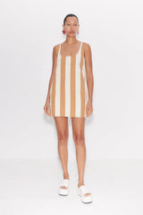 SIMONMILER Sahara Striped Denim Dress | Simon Miller TAN STRIPE