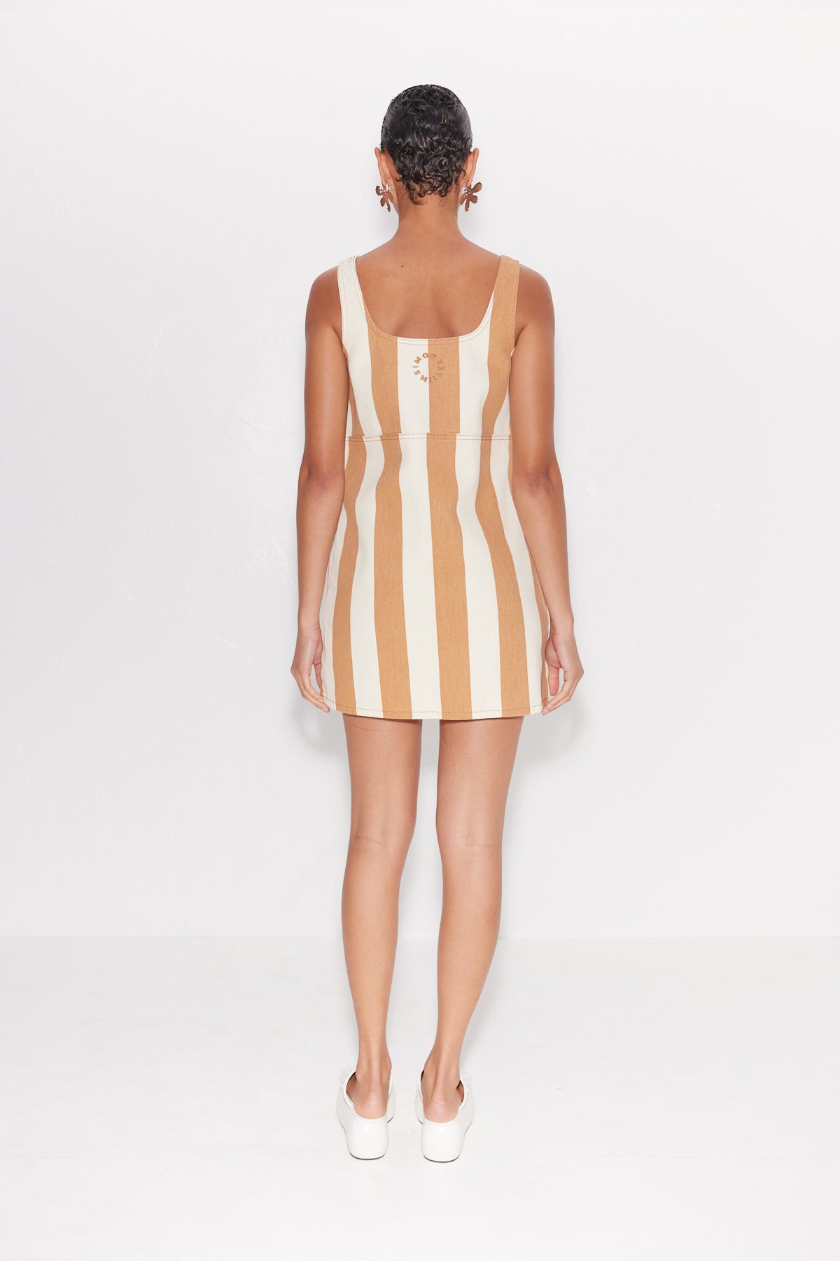 SIMONMILER Sahara Striped Denim Dress | Simon Miller TAN STRIPE