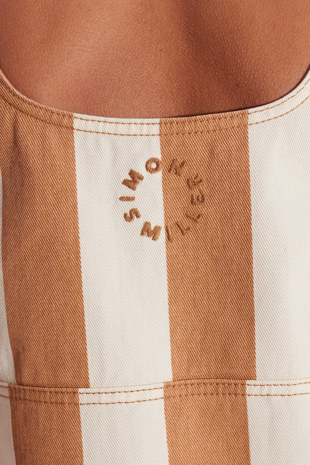 SIMONMILER Sahara Striped Denim Dress | Simon Miller TAN STRIPE