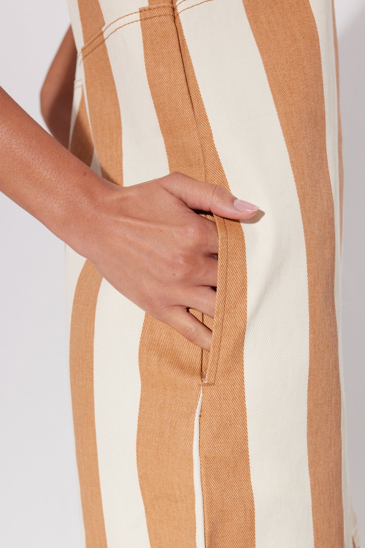 SIMONMILER Sahara Striped Denim Dress | Simon Miller TAN STRIPE