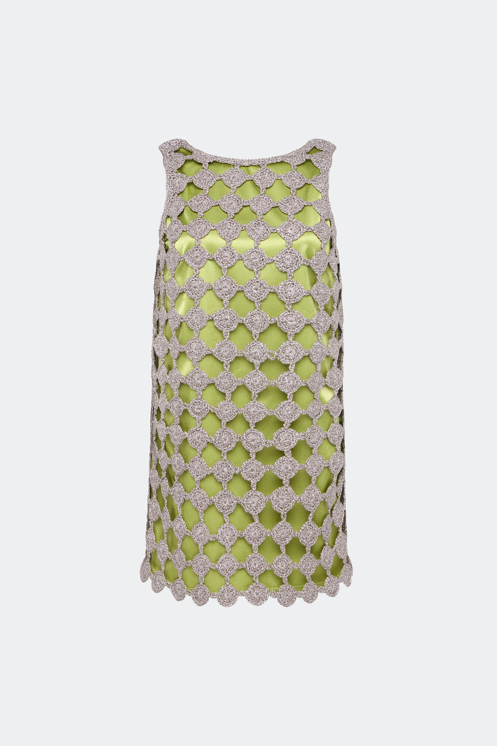 Sina Crochet Mini Dress | Simon Miller Moss/Satellite Silver