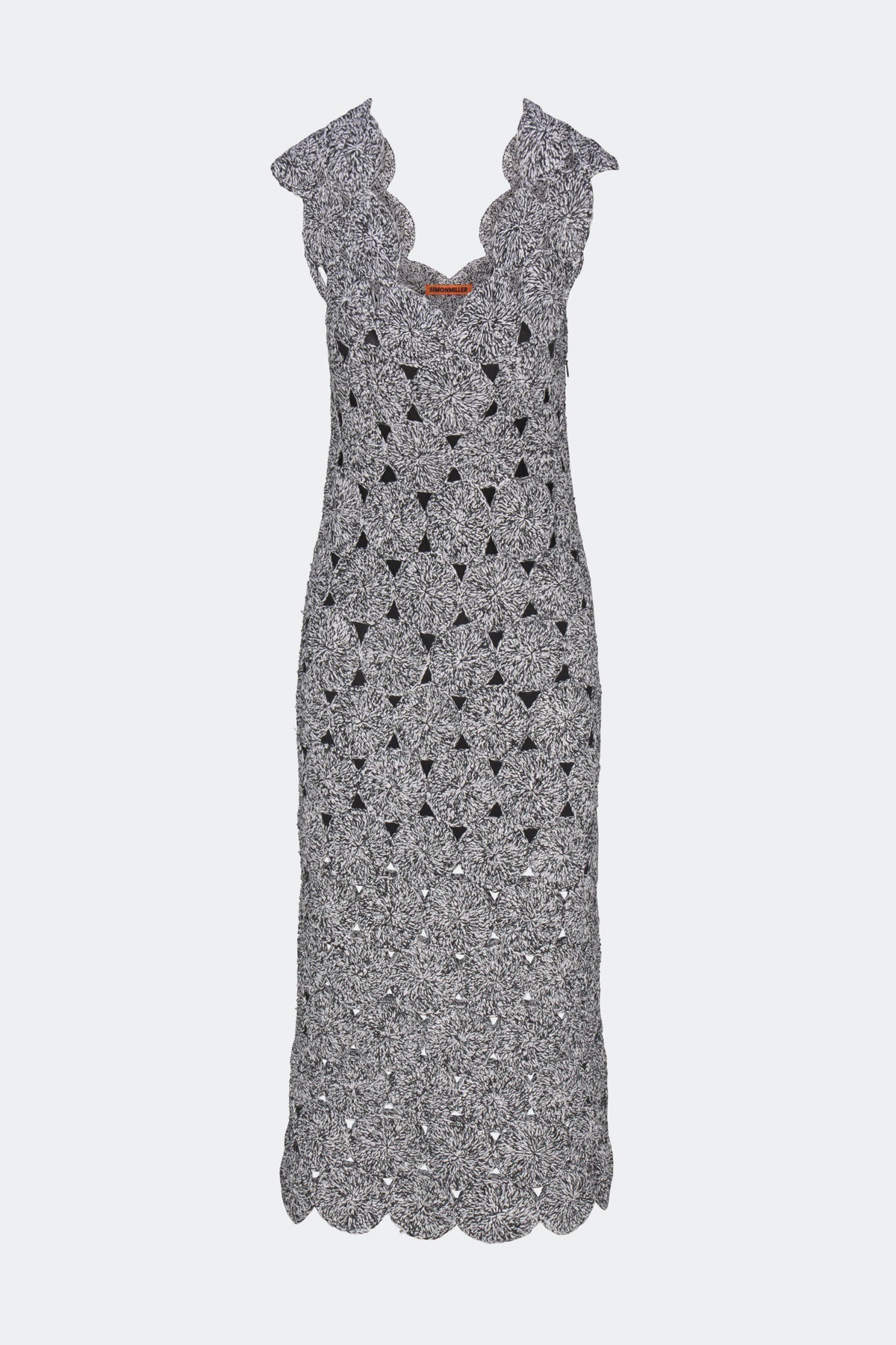 Muro Crochet Dress | Simon Miller Black/White Space Dye