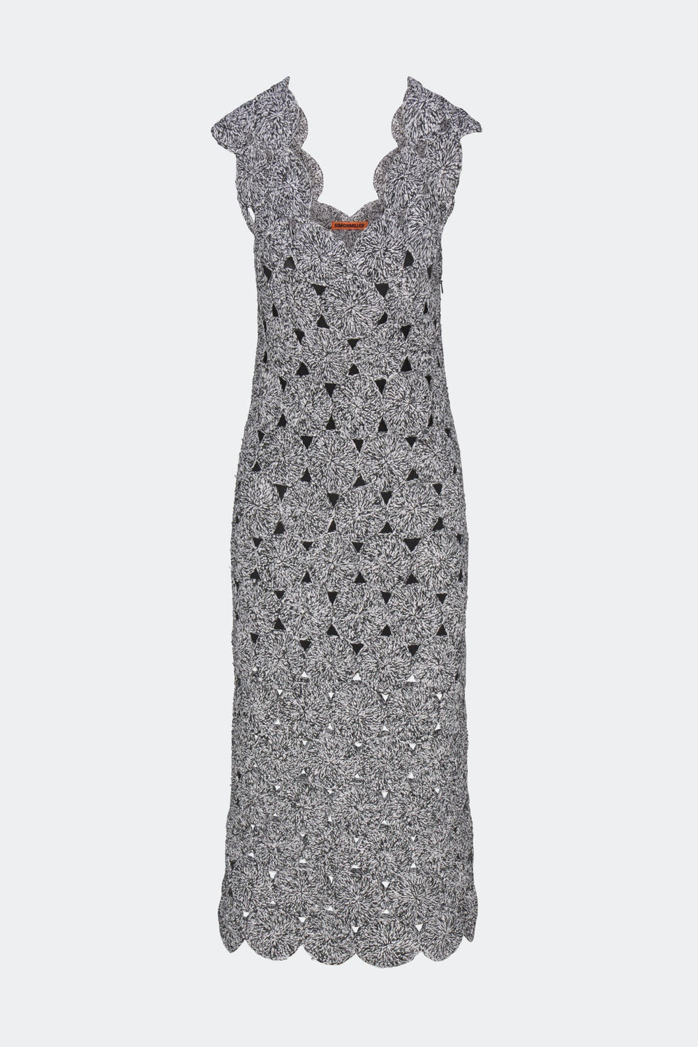 Muro Crochet Dress | Simon Miller Black/White Space Dye