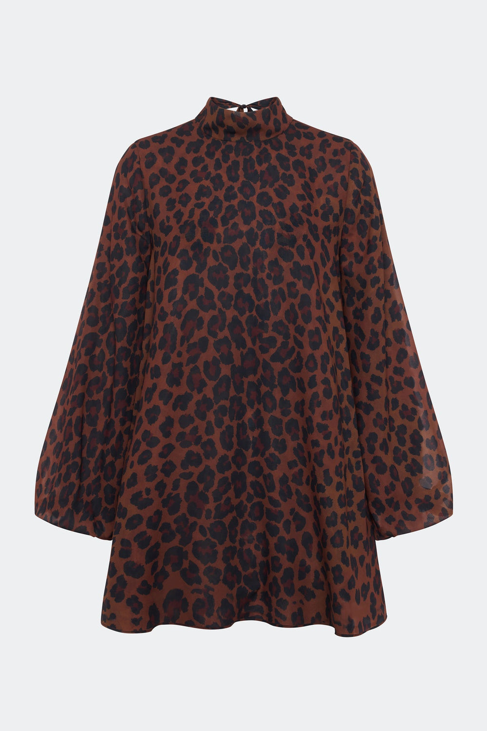 Joplin Chiffon Mini Dress | Simon Miller CHOCO BROWN LEOPARD