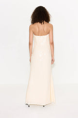 Sculpty Strapless Sequin Dress | Simon Miller BONE