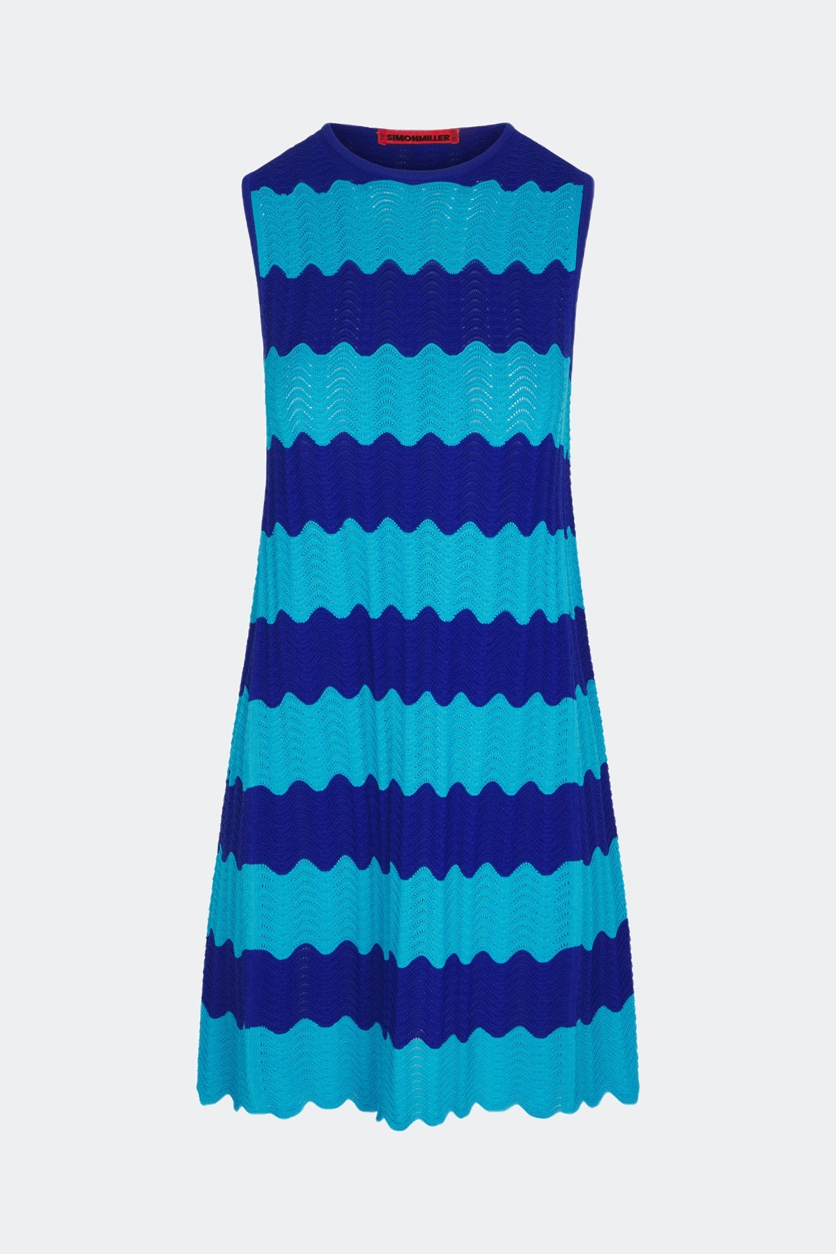 Moji Knit Mini Dress | Simon Miller BLUE TONAL WAVE STRIPE