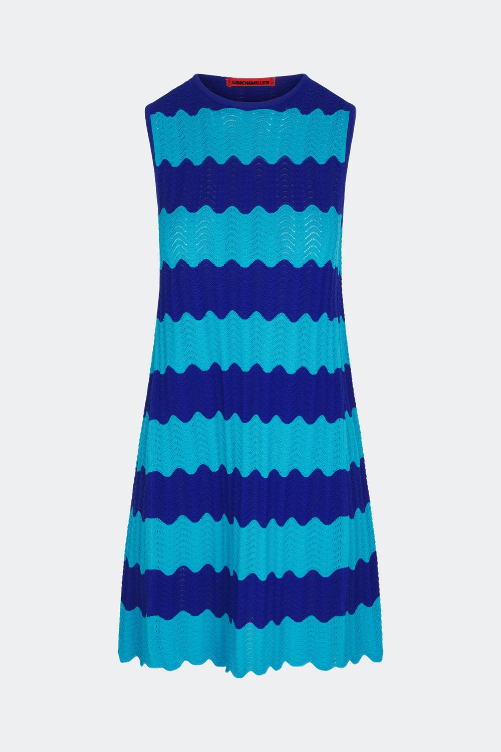 Moji Knit Mini Dress | Simon Miller BLUE TONAL WAVE STRIPE