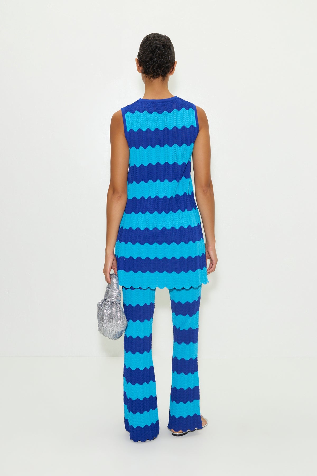 Moji Knit Mini Dress | Simon Miller BLUE TONAL WAVE STRIPE