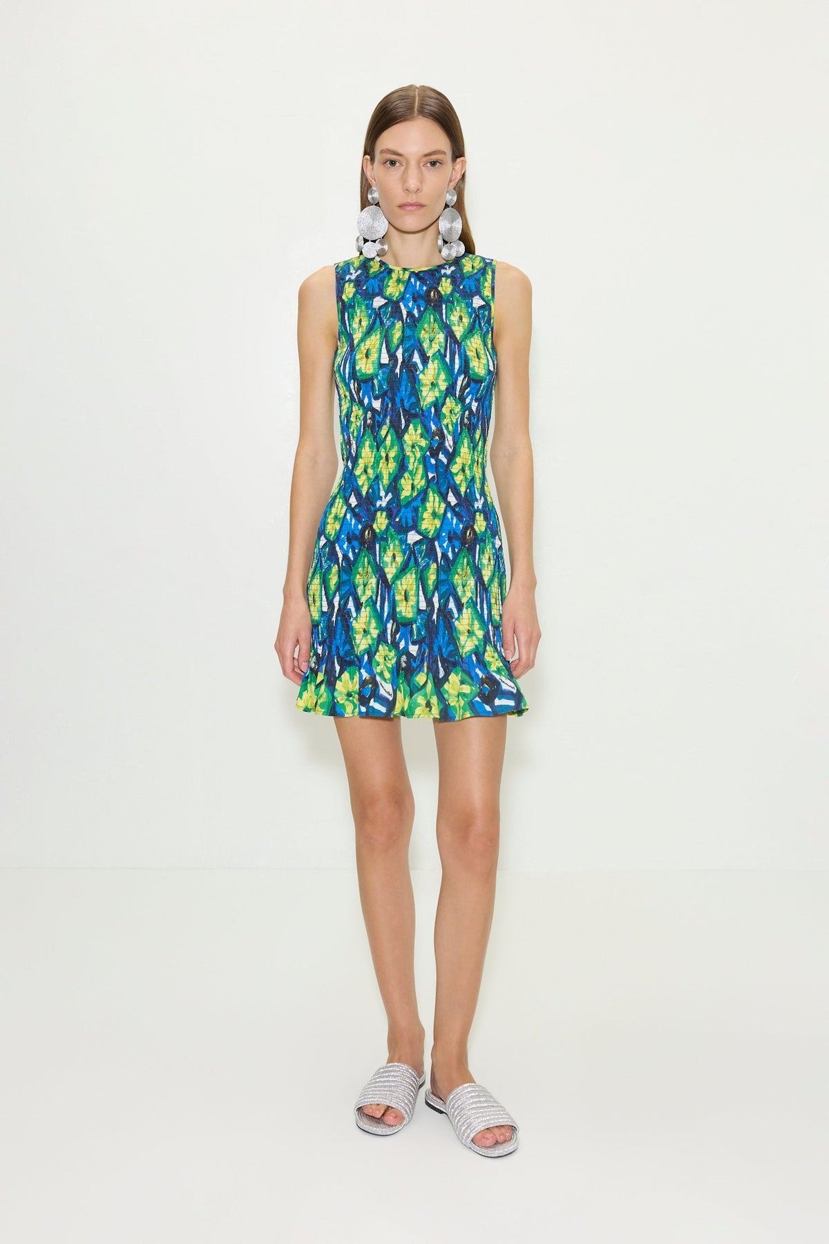 Belle Smocked Mini Dress | Simon Miller Abstract Floral