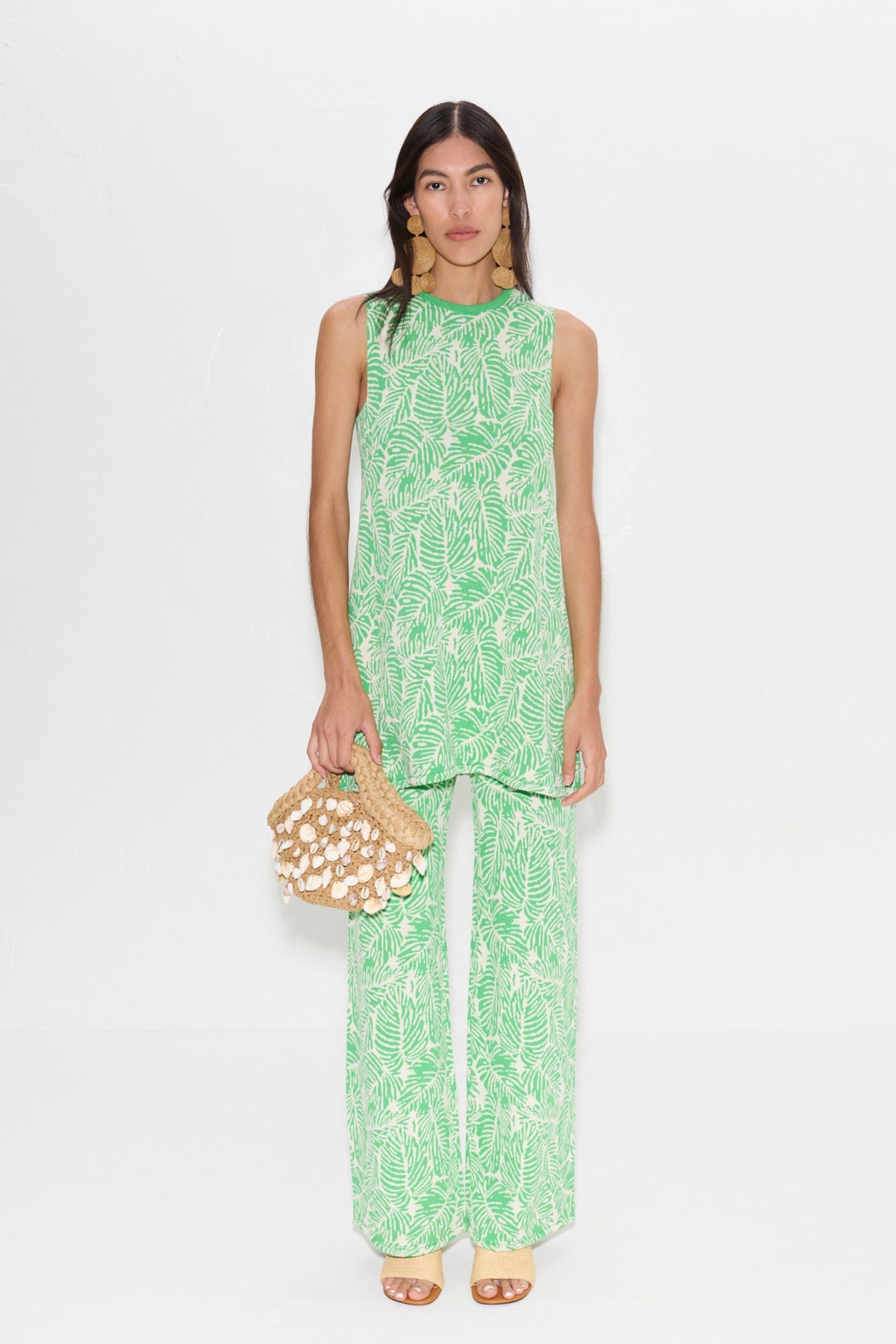 Zana Knit Mini Dress | Simon Miller GUMMY GREEN PALM LEAF