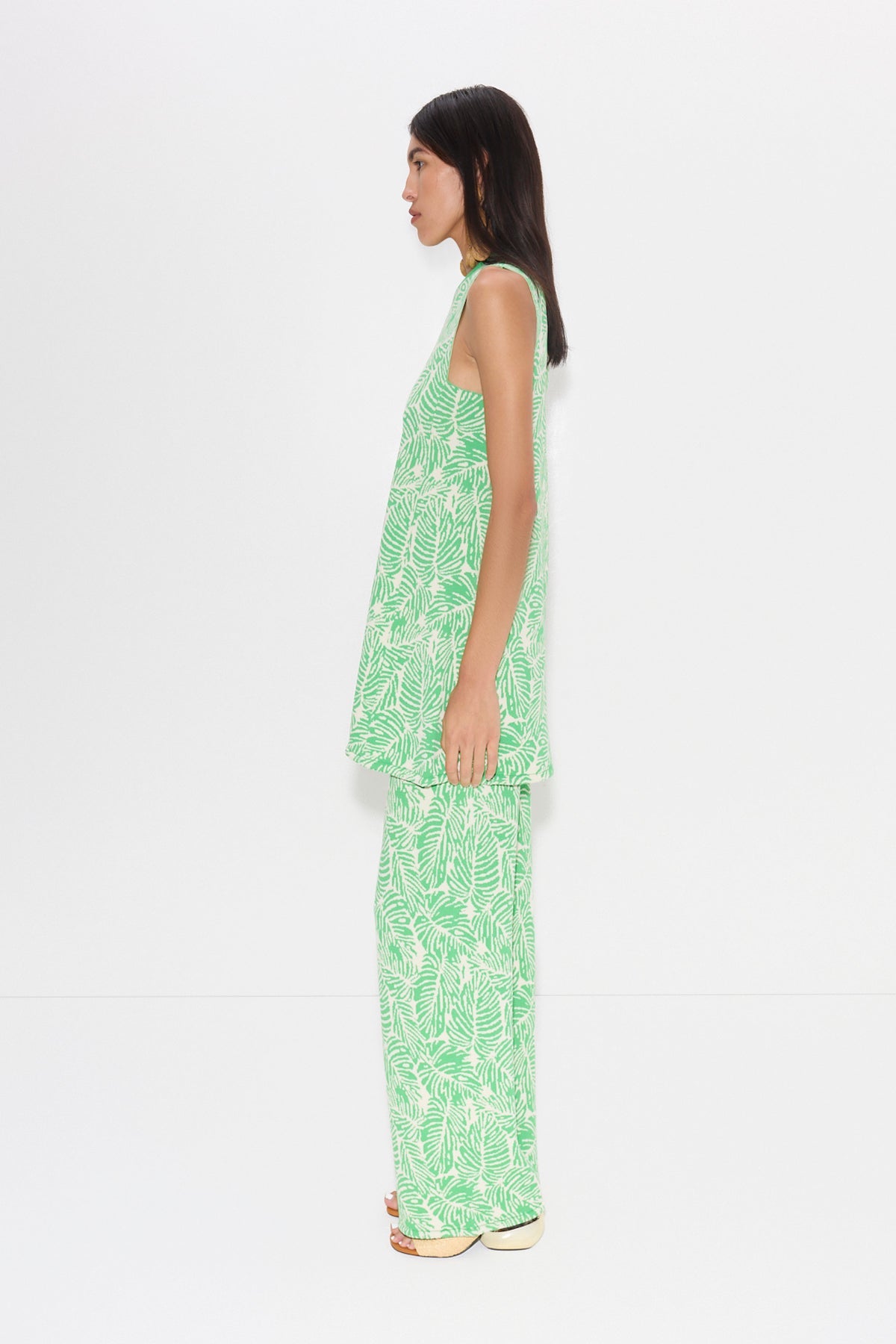 Zana Knit Mini Dress | Simon Miller GUMMY GREEN PALM LEAF