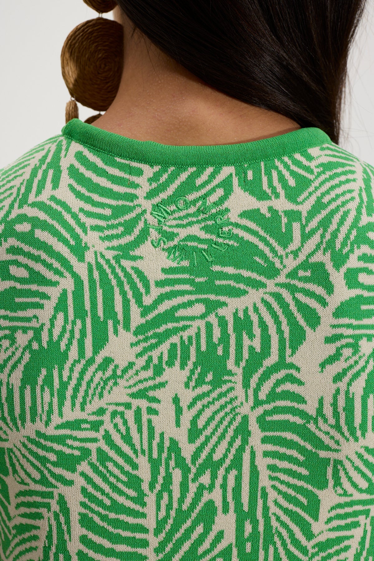 Zana Knit Mini Dress | Simon Miller GUMMY GREEN PALM LEAF