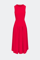 Yanez Poplin Combo Dress | Simon Miller CHERRY RED