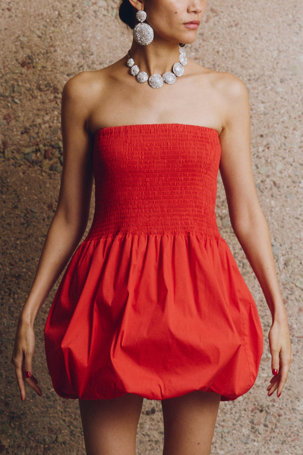 Belle Smocked Dress | Simon Miller LUCKY RED