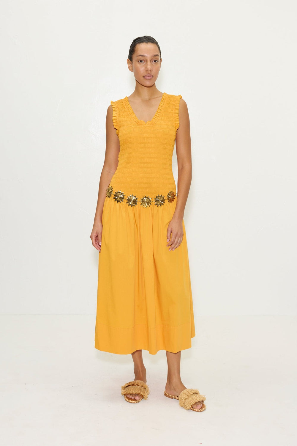 Zini Poplin Dress | Simon Miller Sherbet Orange