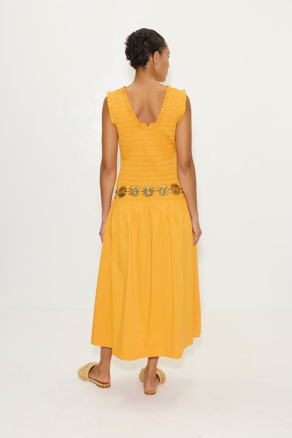 Zini Poplin Dress | Simon Miller Sherbet Orange