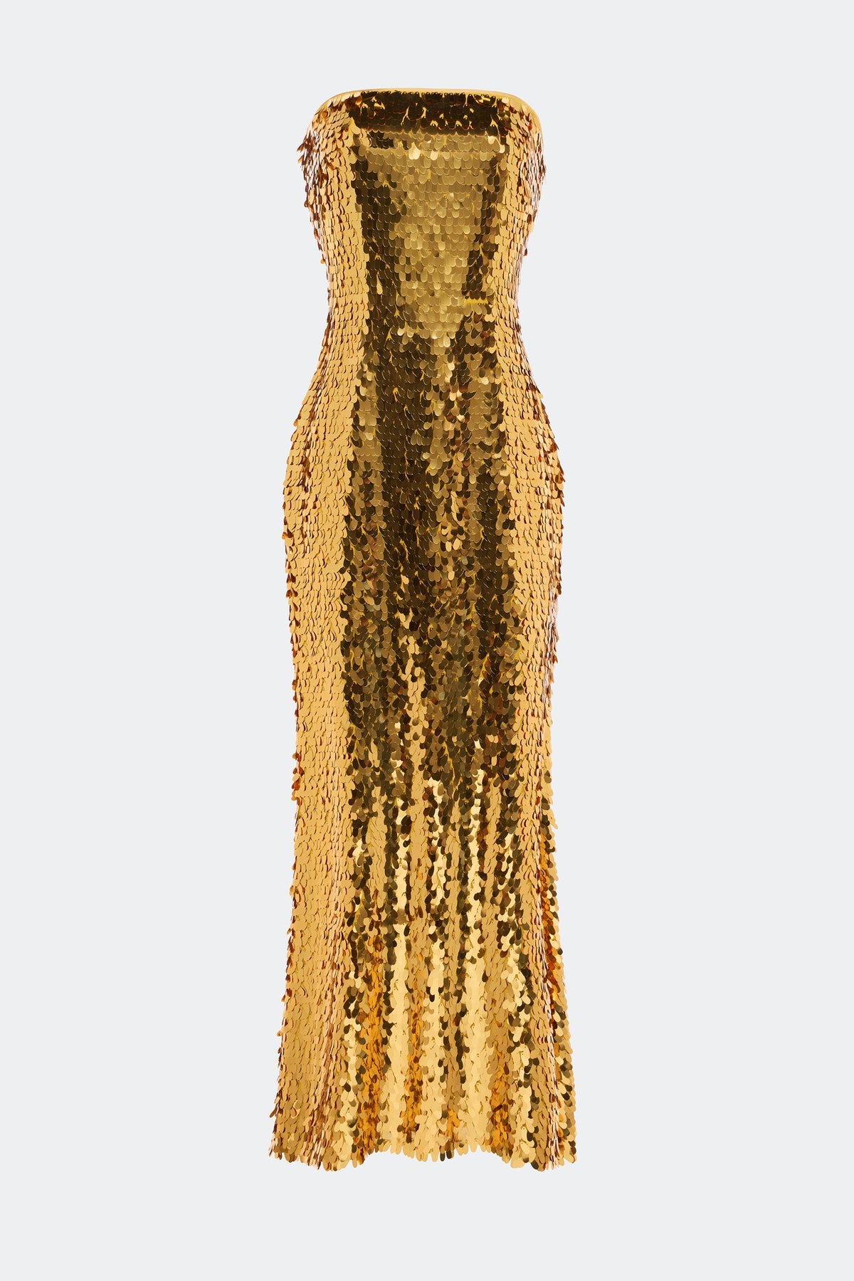 Sculpty Strapless Sequin Dress | Simon Miller STAR GOLD
