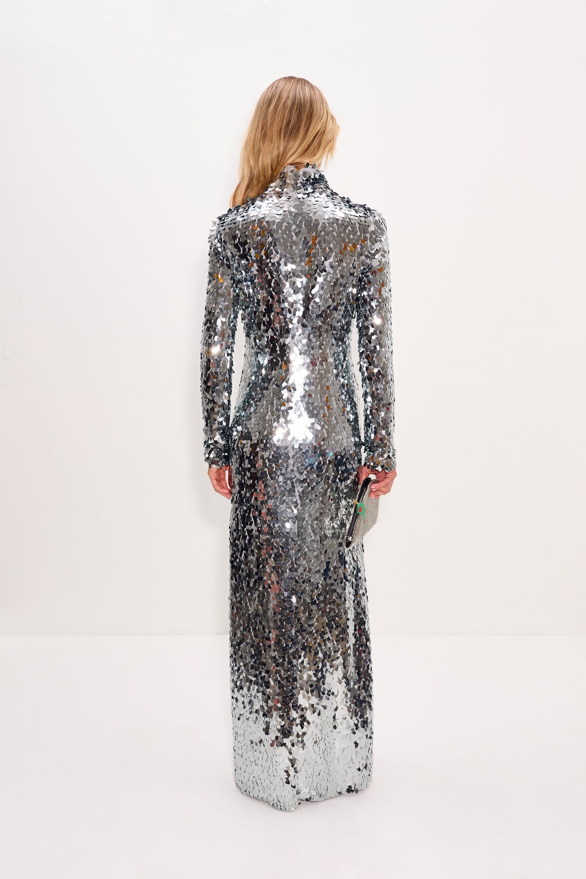 Sculpty Sequin Dress | Simon Miller SATELLITE SILVER