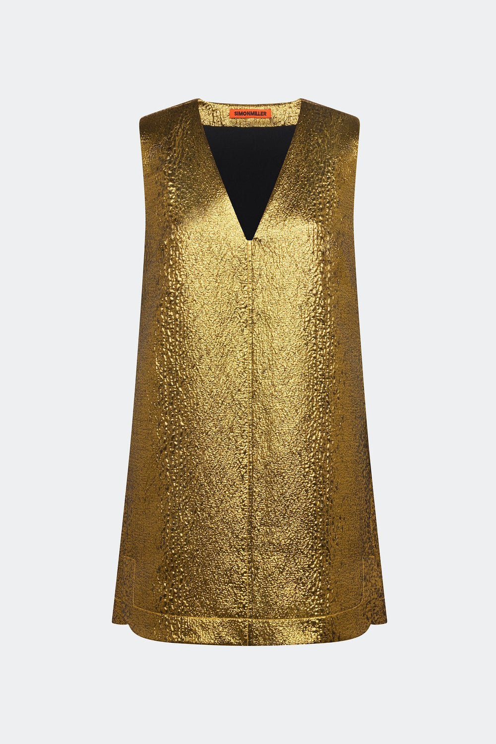 Fountain Metallic Mini Dress | Simon Miller STAR GOLD