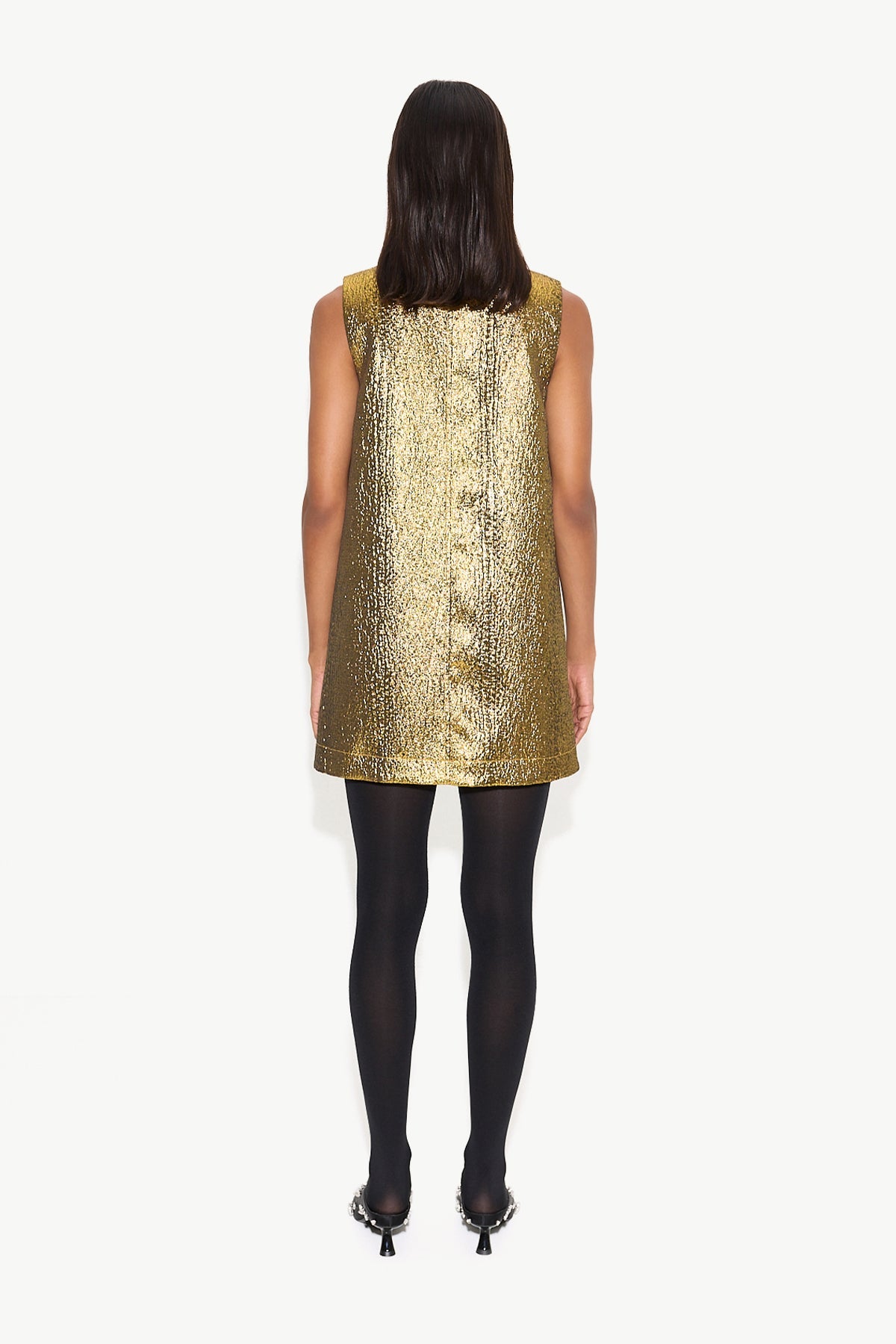 Fountain Metallic Mini Dress | Simon Miller STAR GOLD