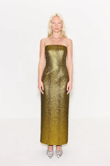 Verdelle Metallic Midi Dress | Simon Miller STAR GOLD