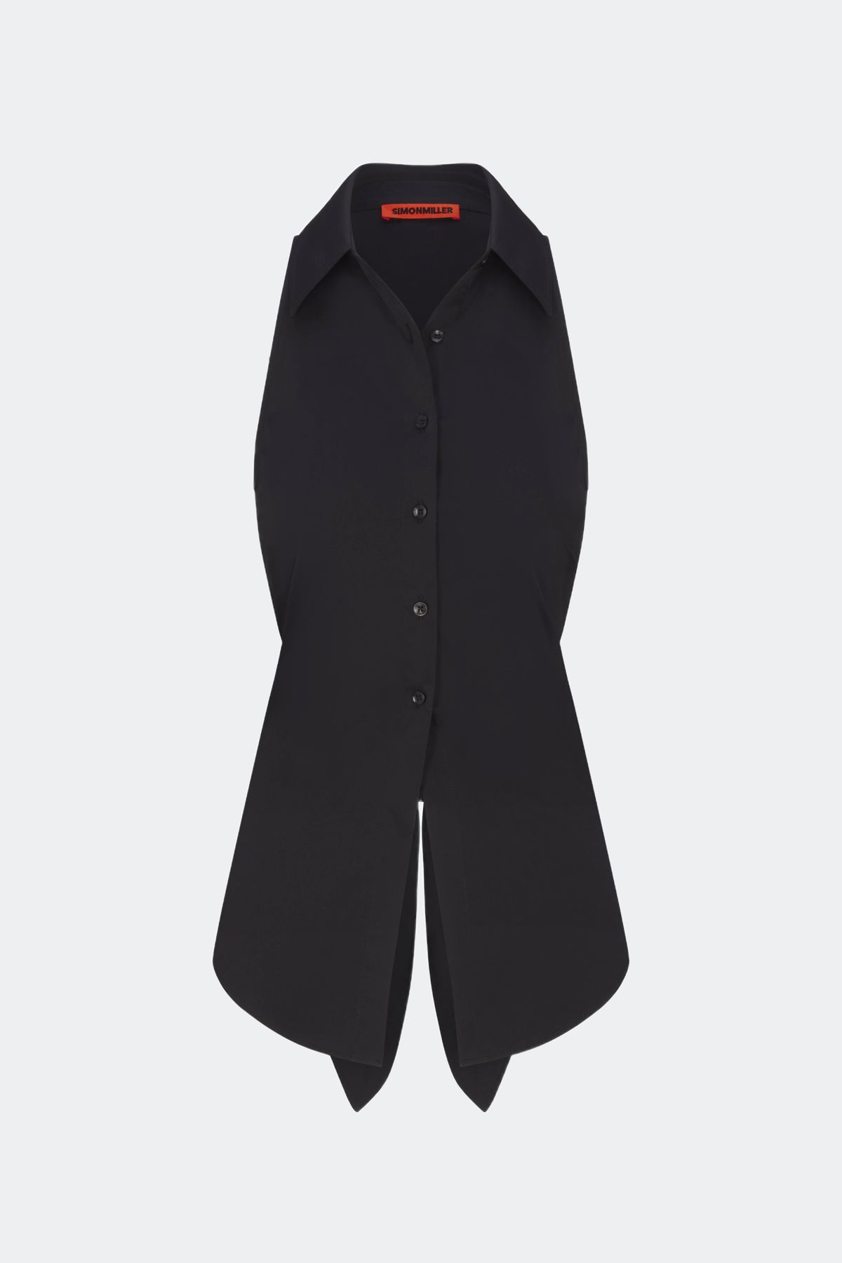 Loch Sleeveless Poplin Button Up | Simon Miller BLACK