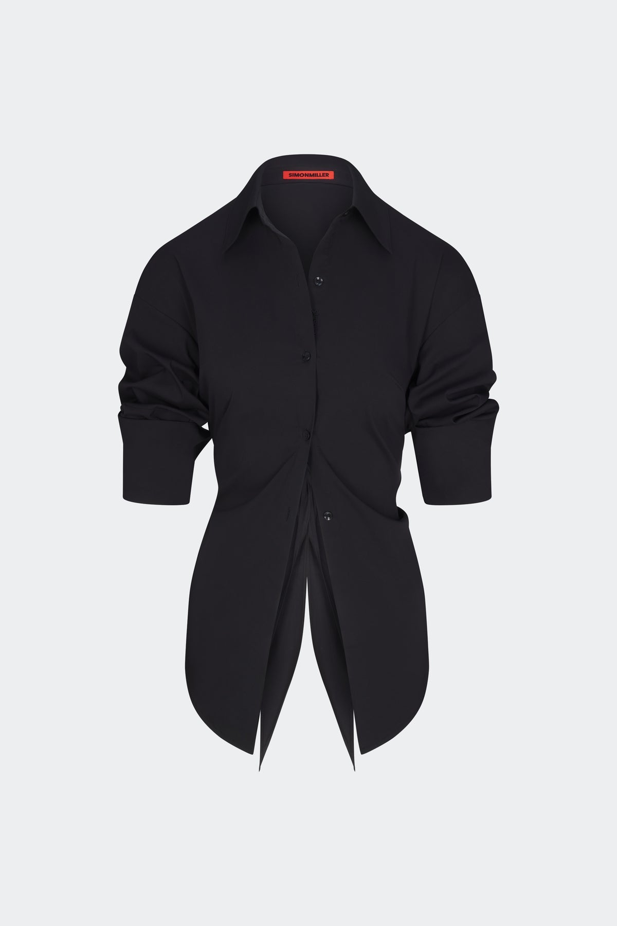 Loch Poplin Button Up | Simon Miller BLACK
