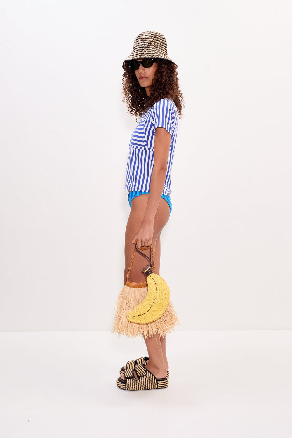 Kini Striped Tee | Simon Miller Blue Stripe
