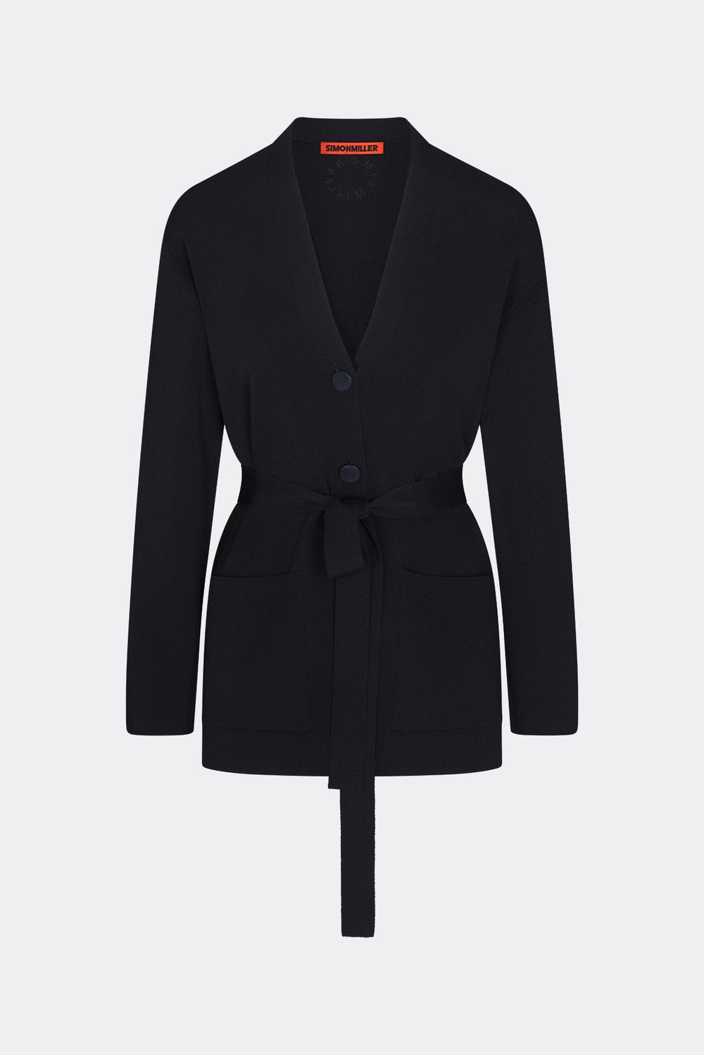 Max Belted Knit Cardigan | Simon Miller BLACK