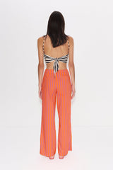 Pia Poplin Pant | Simon Miller HIBISCUS/TANGERINE STRIPE