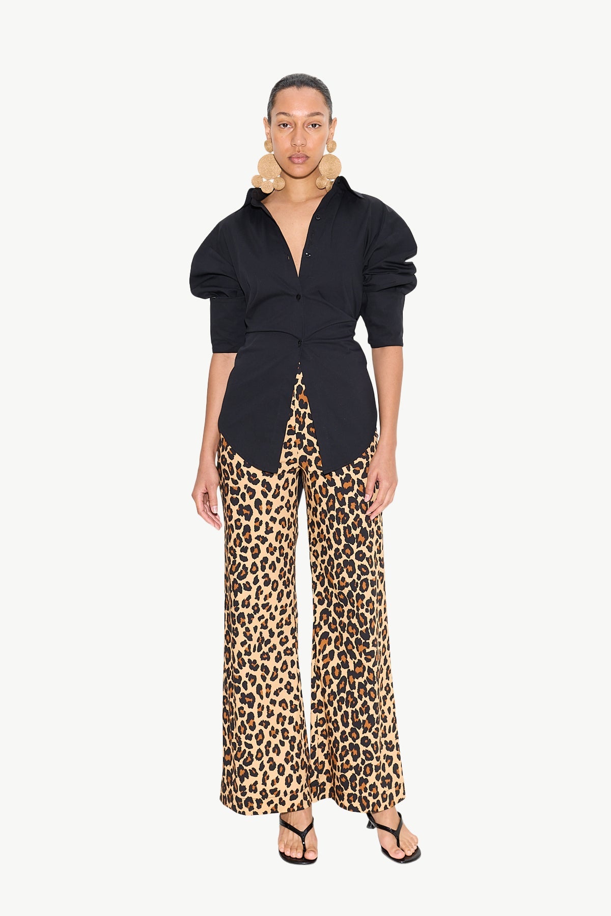 Pia Poplin Pant | Simon Miller CHEETAH