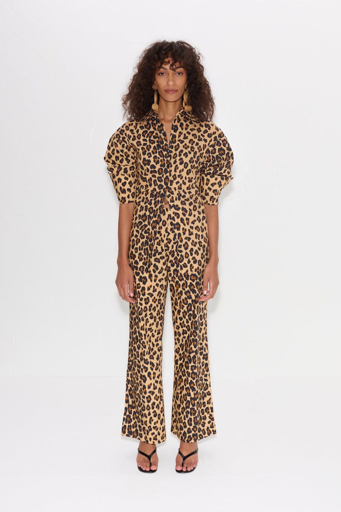 Pia Poplin Pant | Simon Miller CHEETAH