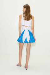 Sancho Poplin Skirt | Simon Miller TONAL BLUE STRIPE