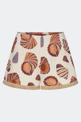 Mina Linen Fringe Short | Simon Miller Natural Shell