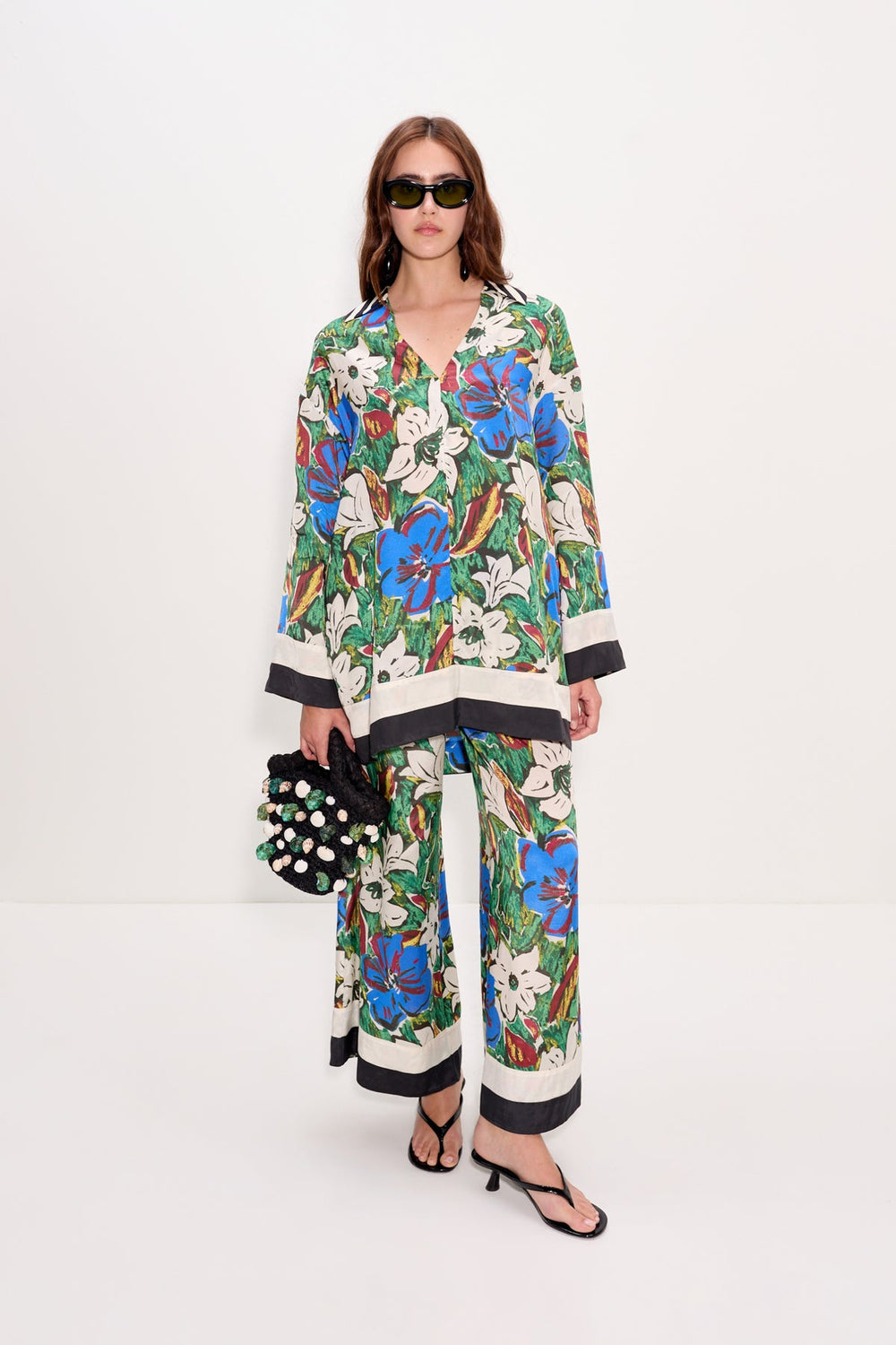 Nella Wide Leg Pant | Simon Miller Tropical Floral Print Combo