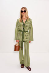 Jabber Knit Pant | Simon Miller Landscape Multi Stripe