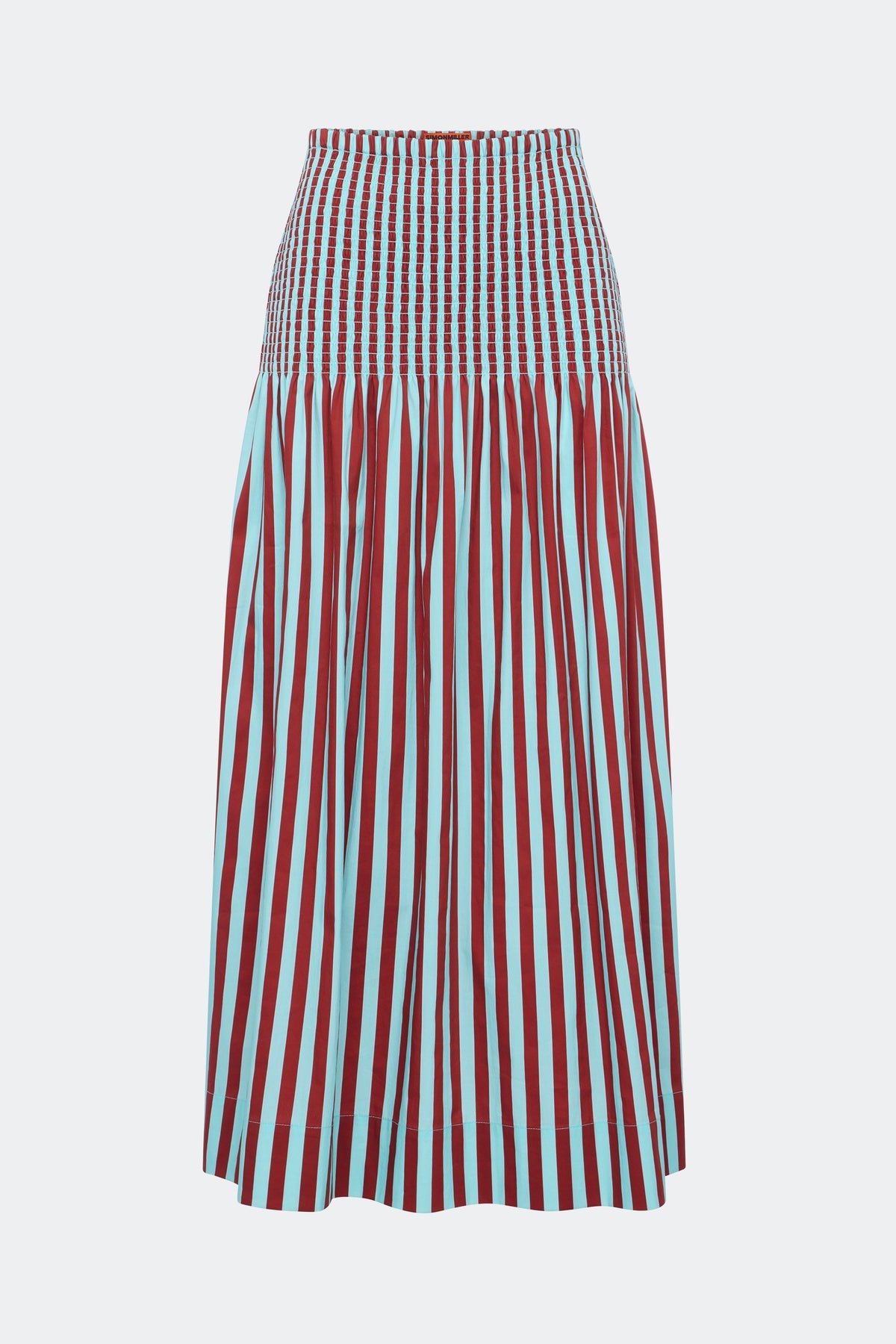Flor Poplin Skirt | Simon Miller Salted Blue/Crimson