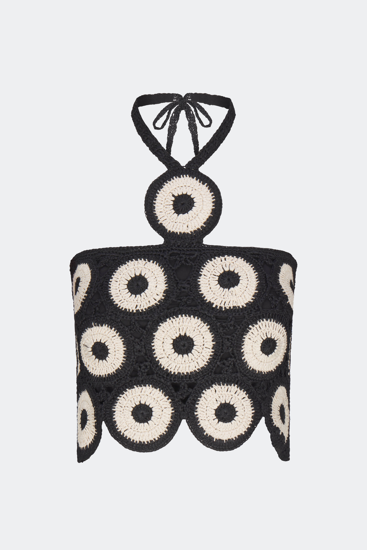 Atlas Crochet Top | Simon Miller Cream/Black