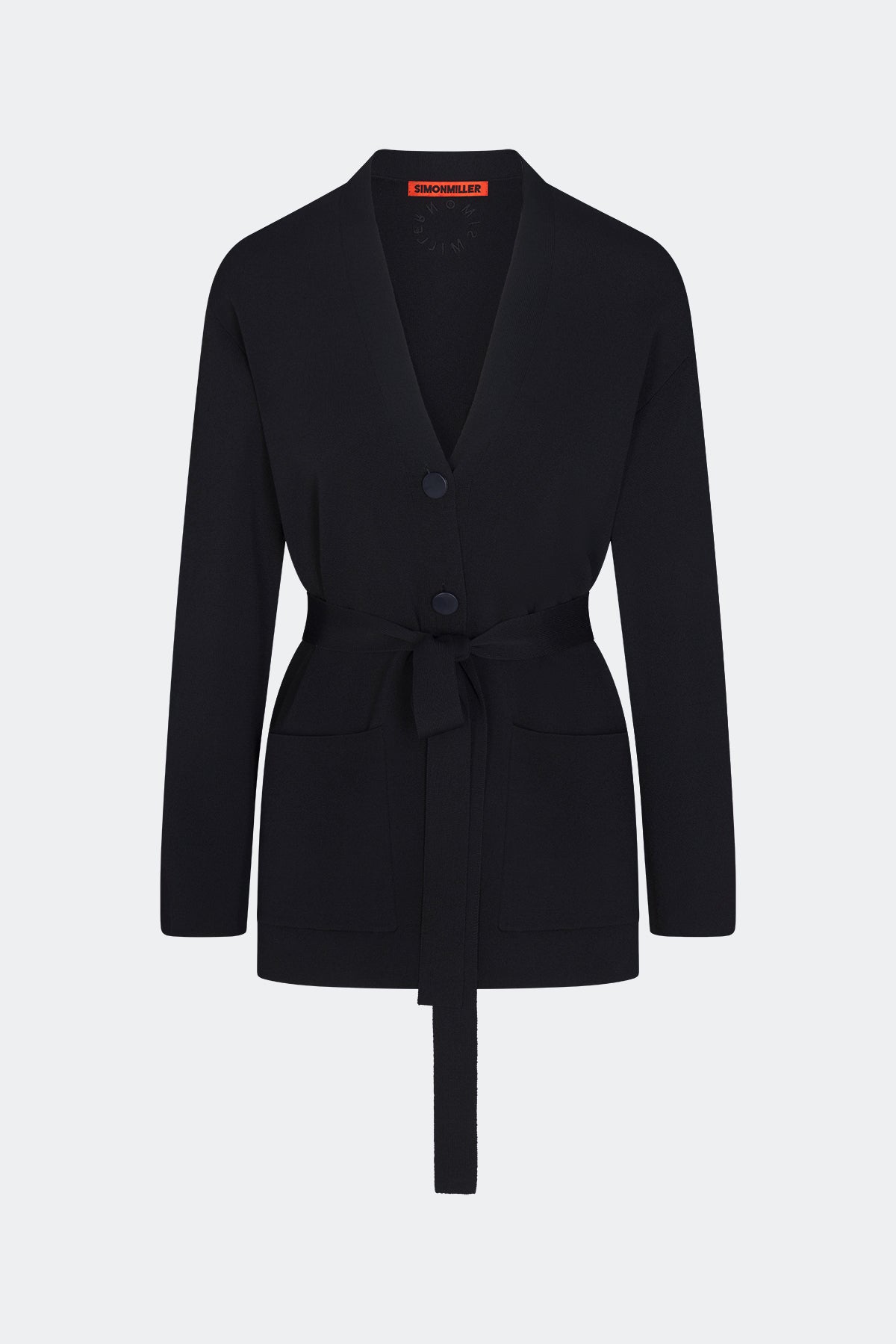 Max Belted Knit Cardigan | Simon Miller BLACK