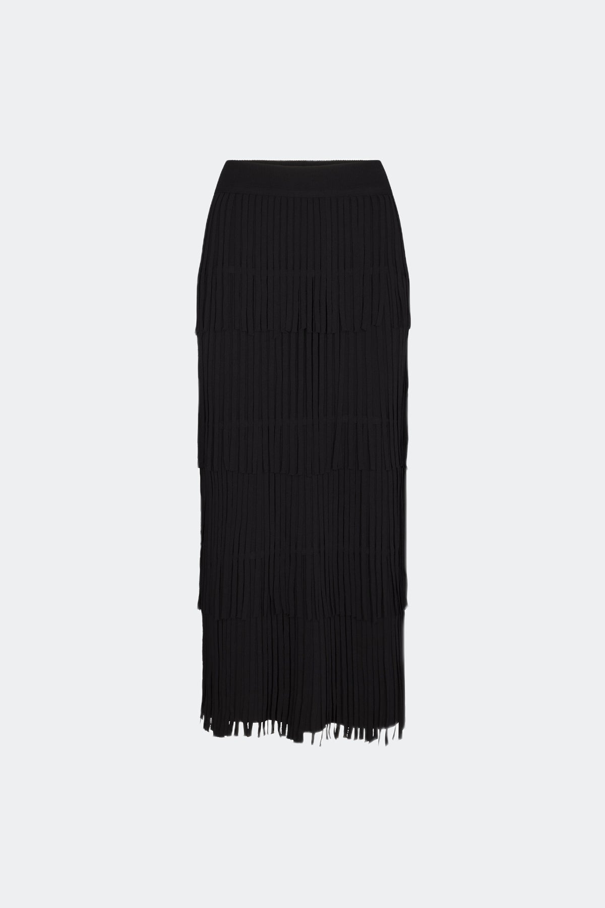 Za Za Knit Fringe Skirt | Simon Miller BLACK