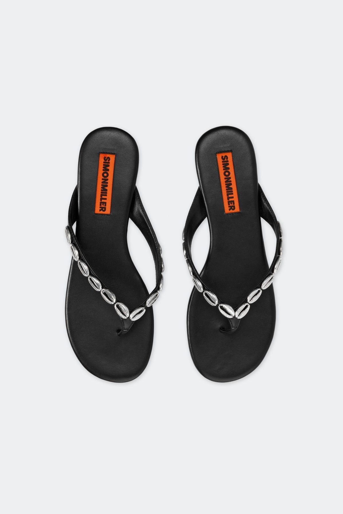 Riviera Thong Sandal | Simon Miller Black/Silver