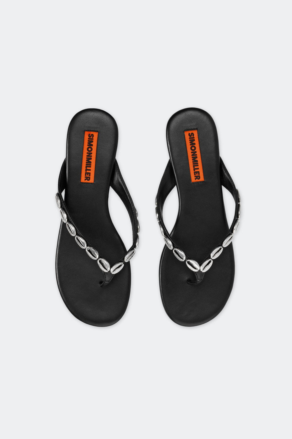 Riviera Thong Sandal | Simon Miller Black/Silver