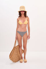 Bwai Bikini Top | Simon Miller Sungold/Ecru Stripe