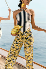 Pia Poplin Pant | Simon Miller Banana Stripe