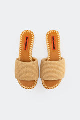 Raffia Salerno Slide | Simon Miller NATURAL