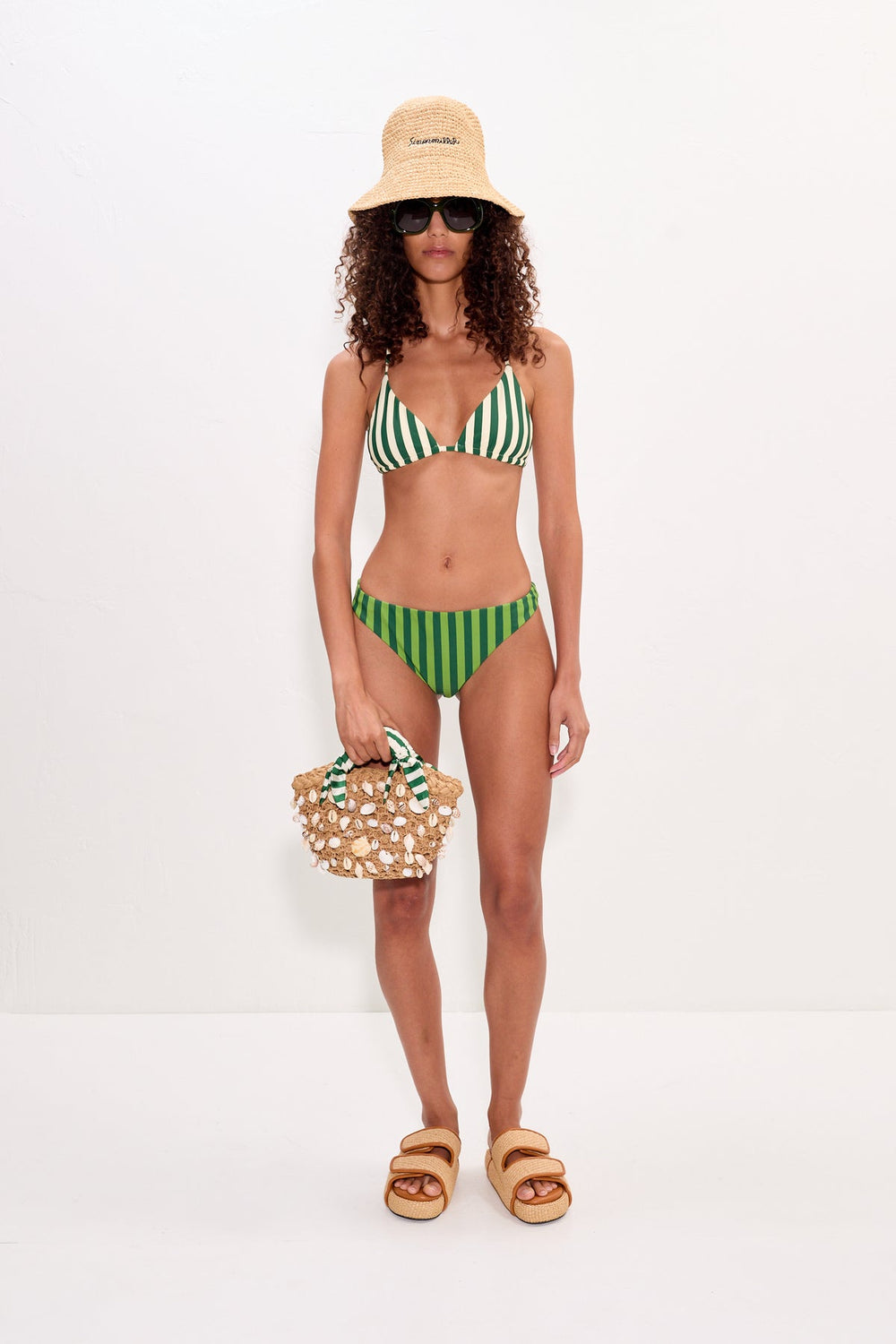 Bwai Bikini Top | Simon Miller Gummy Green/Ecru